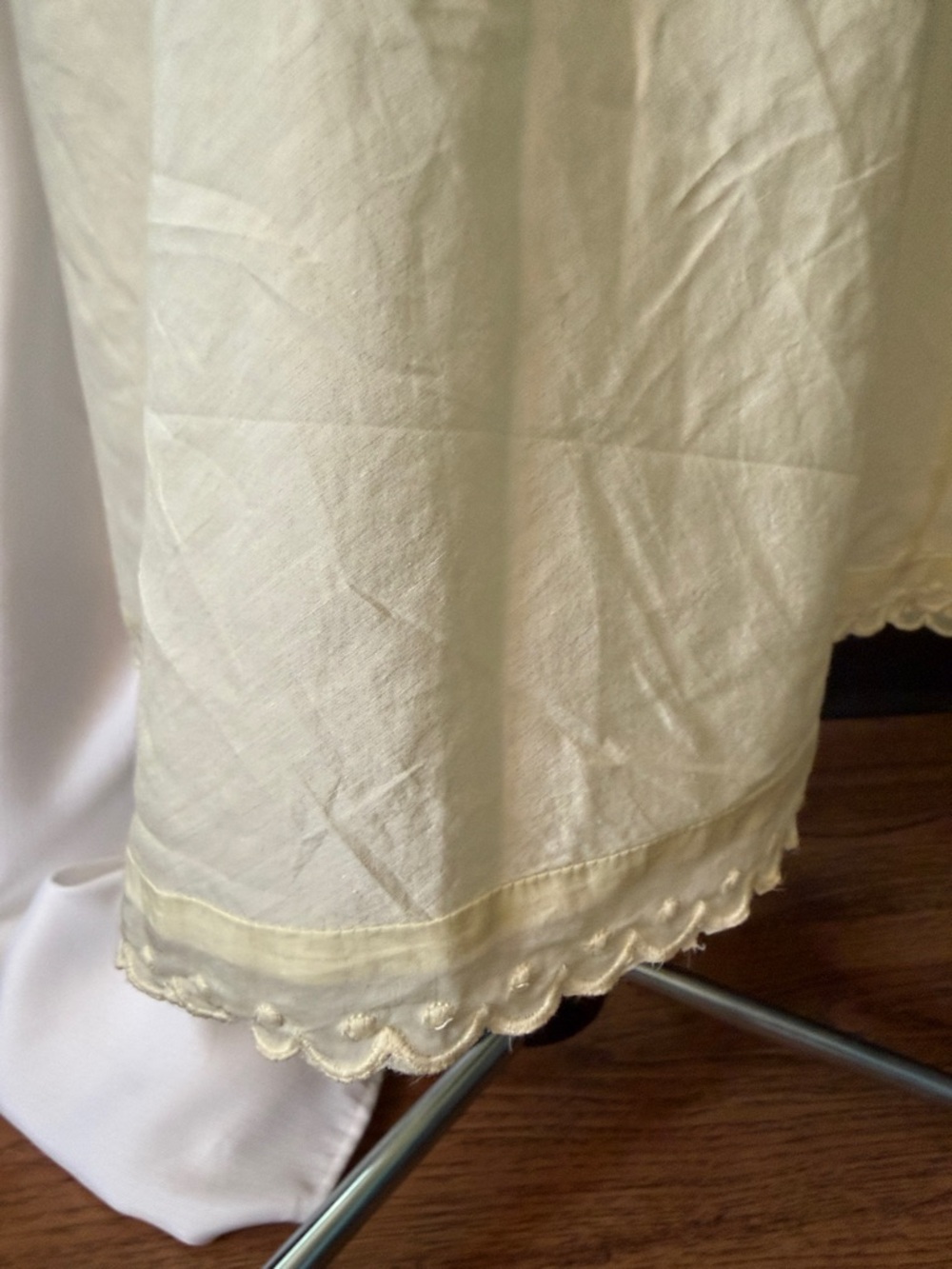 Free People Intimately pastel yellow Sleeveless V-Neck lace slip silk Dress - Picture 10 of 15